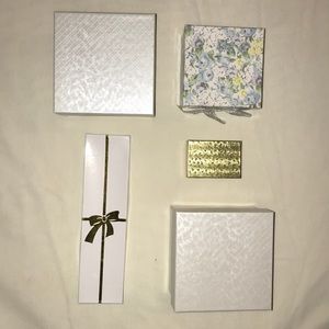 Lot of empty jewelry boxes